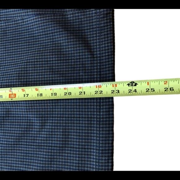 PRADA Plaid Skirt with Leather Trim Pockets EUC - Picture 6 of 14